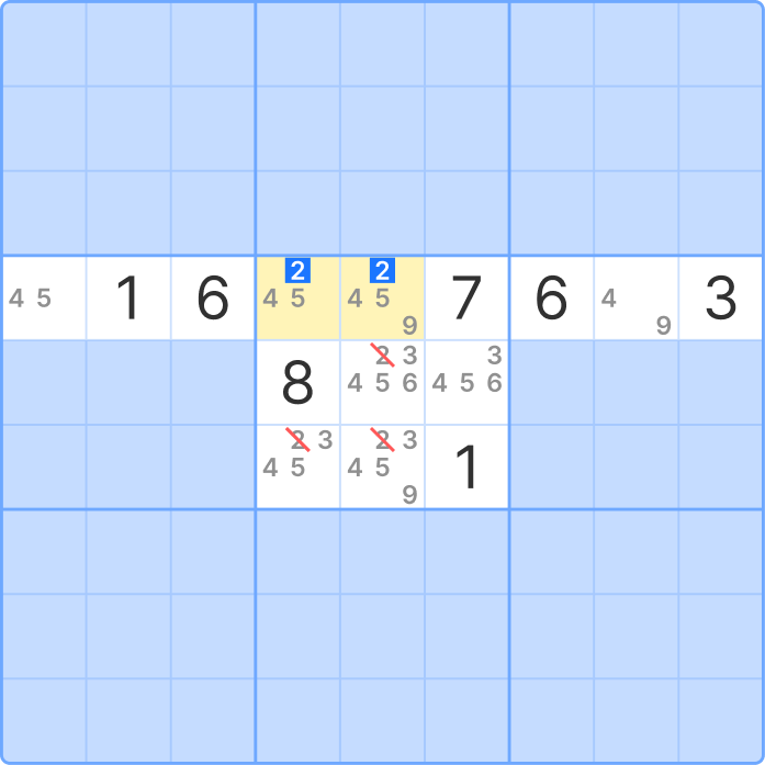 Results of applying claiming sudoku technique