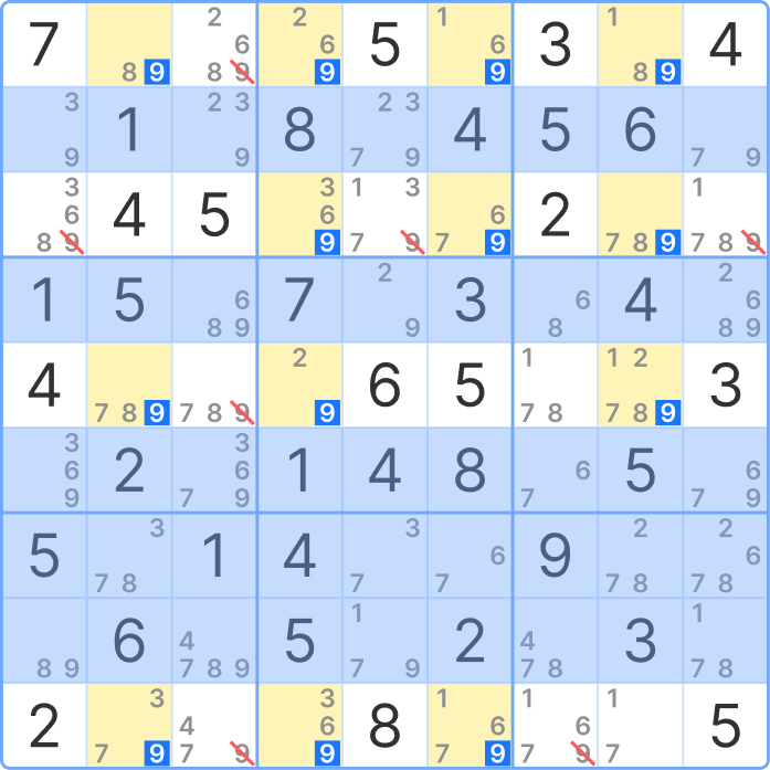 Results of applying Jellyfish Sudoku technique