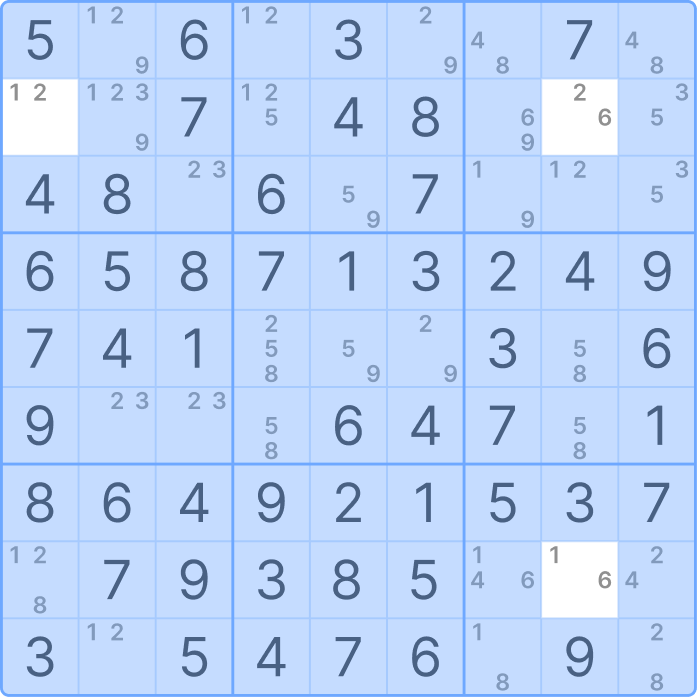 Example of the XY-Wing technique