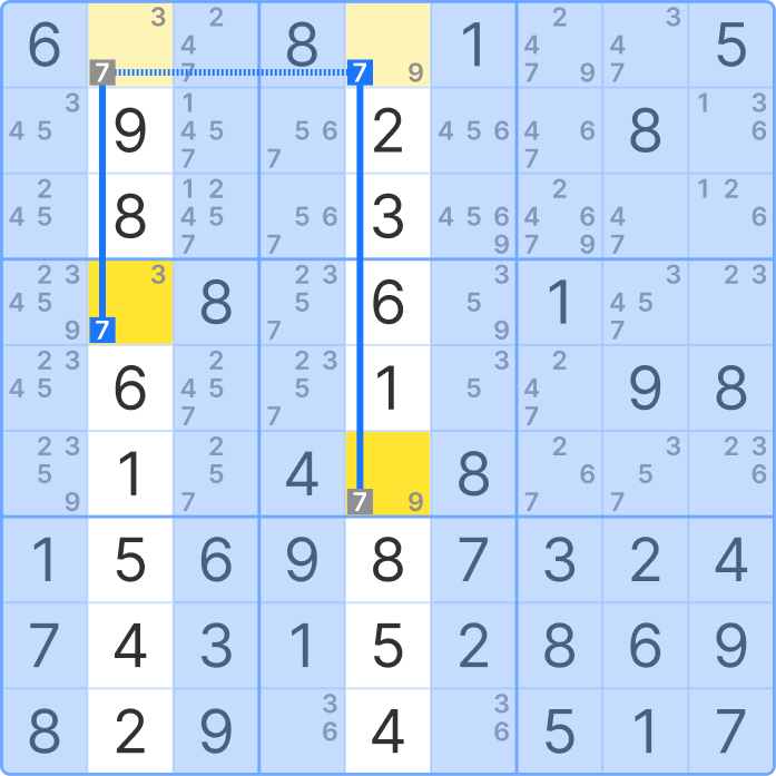 Skyscraper with highlighted chain